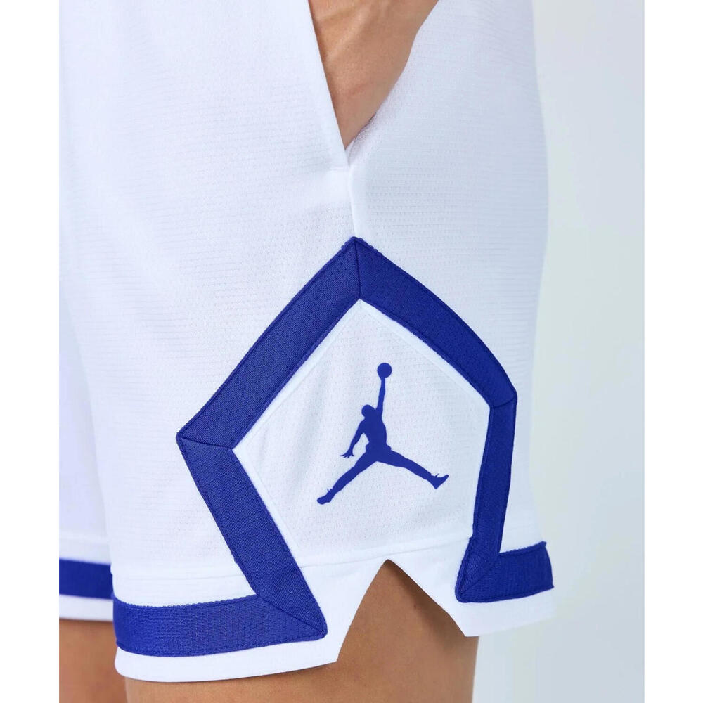 NWT Women's Jordan White Essential Diamond Shorts FN5134 100 Size XL